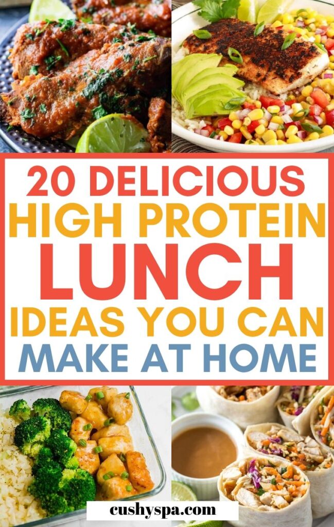 20 High Protein Lunch Ideas To Keep You Full - Cushy Spa