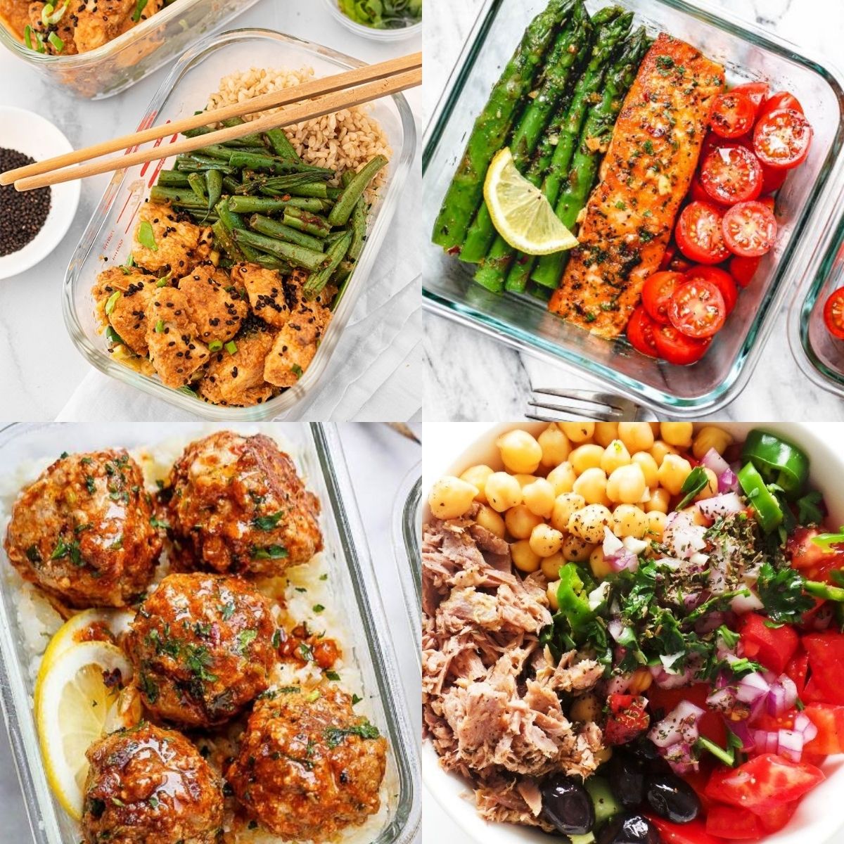 High Protein Meals  Healthy 5-Day Meal Prep Menu!