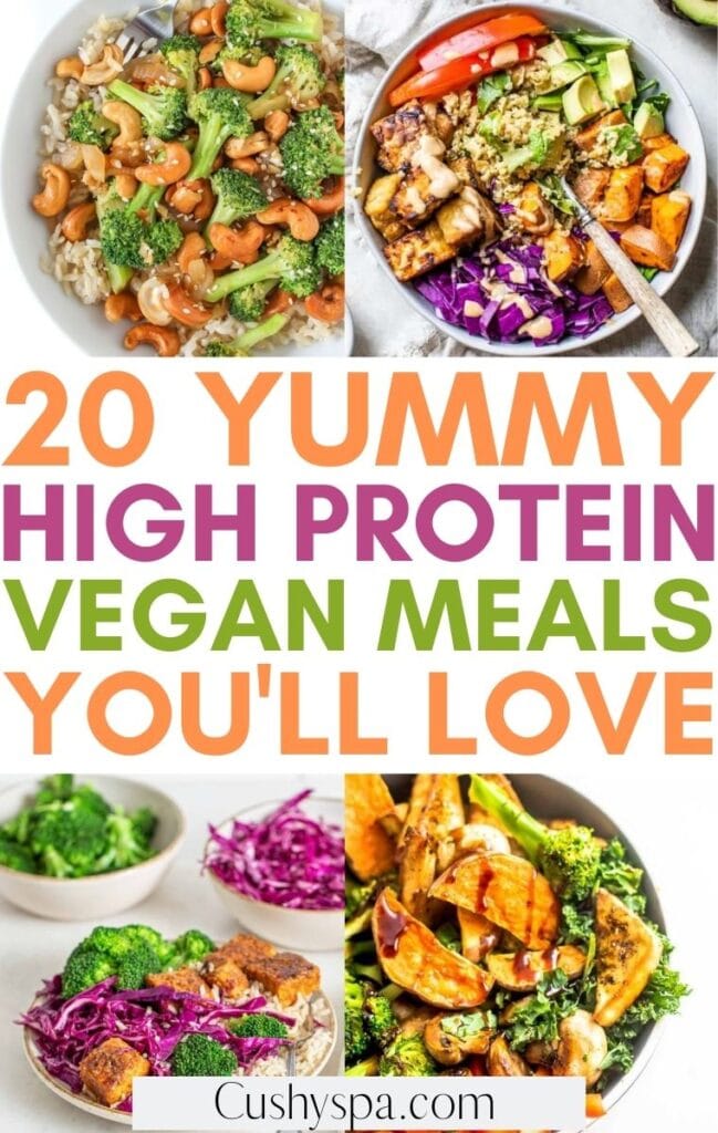 20 High Protein Vegan Meals You Need - Cushy Spa