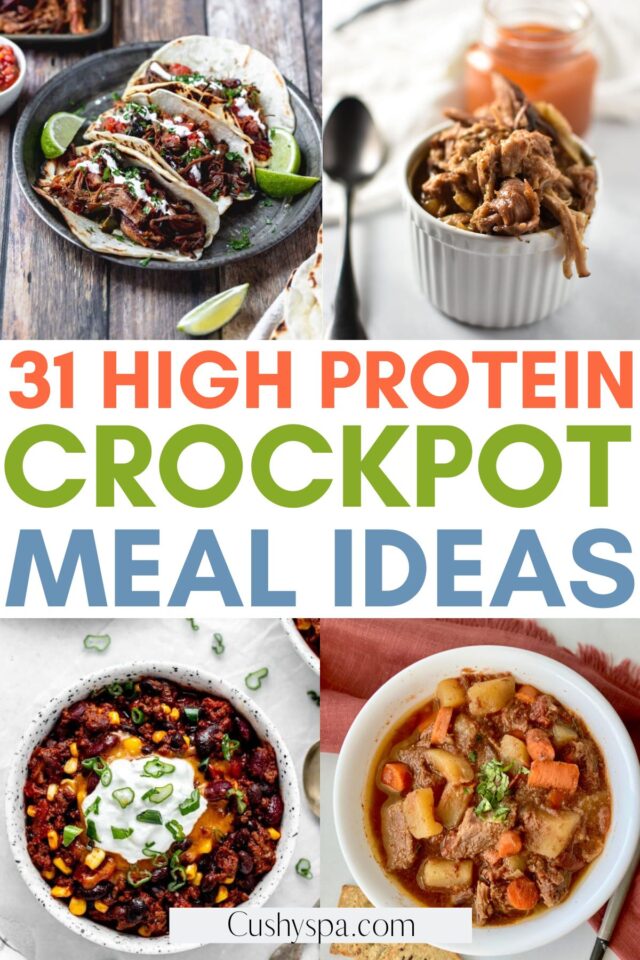 31 High Protein Crockpot Recipes - Cushy Spa